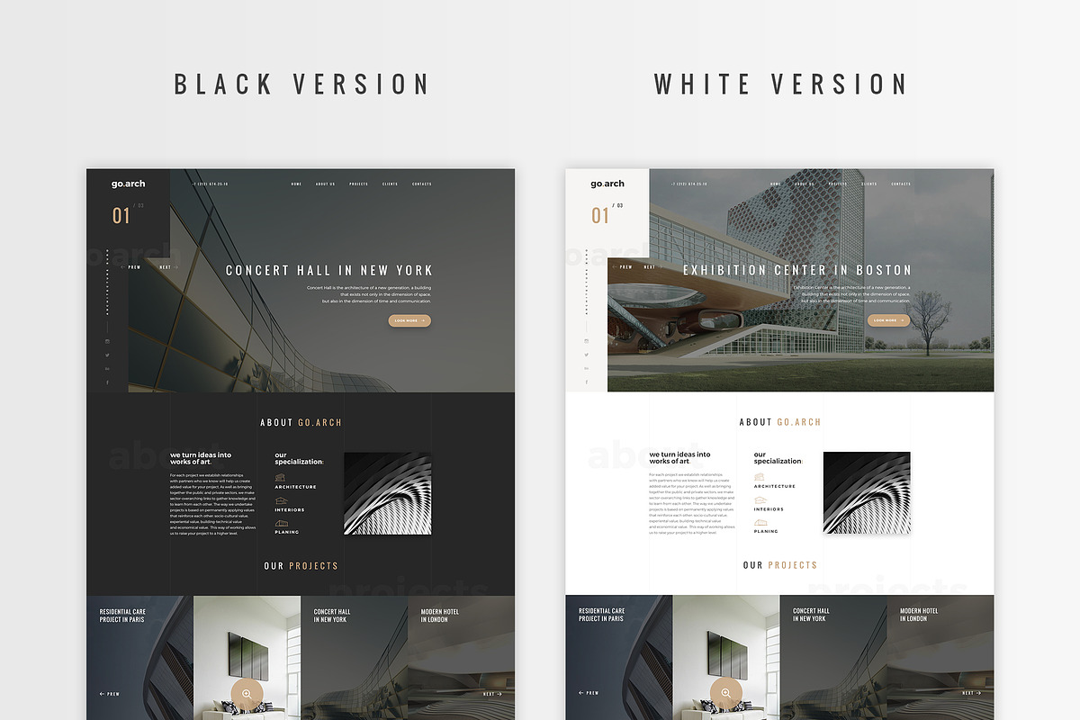 go.arch - Architecture PSD Template, a Landing Page Template by Spartak Vee (Photo 3 of 9)
