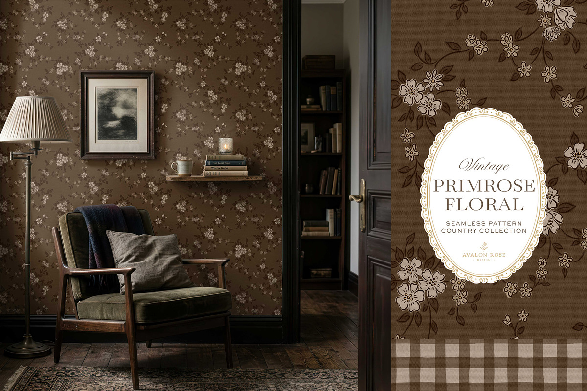 Vintage Floral Country Patterns, a Pattern Graphic by Eclectic Anthology (Photo 6 of 13)