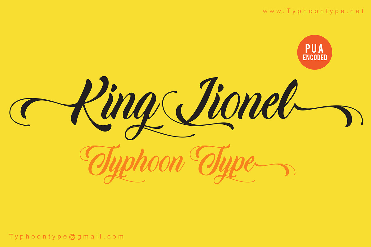 King Lionel font