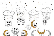 Cute pandas, an Animal Illustration by Tkoko vectors & patterns (Thumbnail 2 of 8)