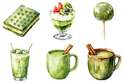Matcha Green Tea Clipart, an Illustration by Daily.Designs (Thumbnail 2 of 5)