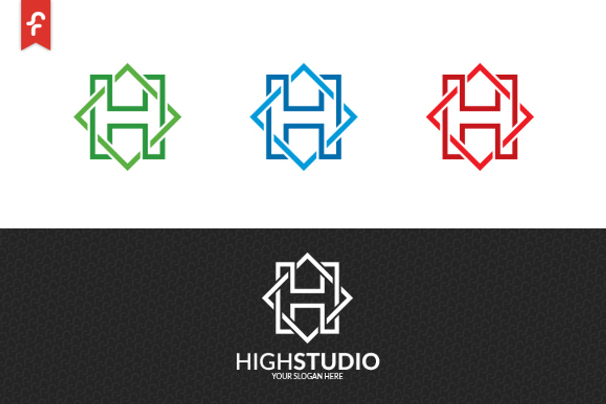 High Studio Logo, a Branding & Logo Template by ft.studio