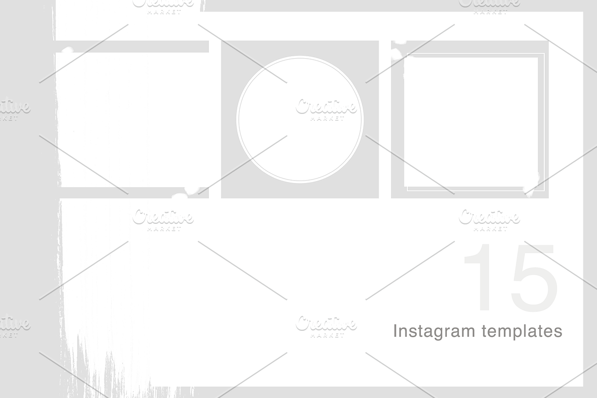 MINIMAL 15 instagram templates, a Social Media Template by Kristina Dubnovitskaya (Photo 5 of 8)