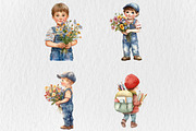 Watercolor Career Day Clipart, a Seasonal Illustration by Rose Art (Thumbnail 3 of 4)