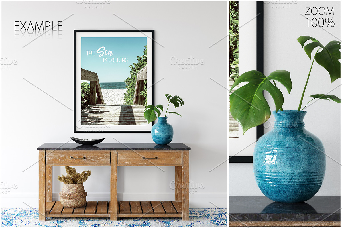 Frames&Walls Coastal Mockups Bundle, a Household Mockup by Yuri-U (Photo 23 of 30)