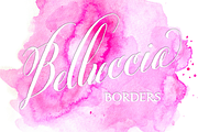 Belluccia Hand Drawn Borders, a Script Font by Debi Sementelli (Thumbnail 1 of 2)