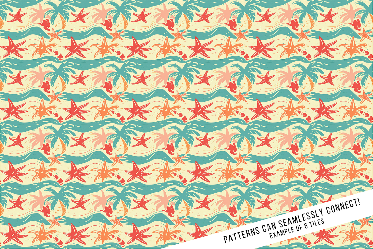 Retro Hawaiian Print Digital Paper, a Pattern Graphic by Chromolume Studio (Photo 11 of 28)