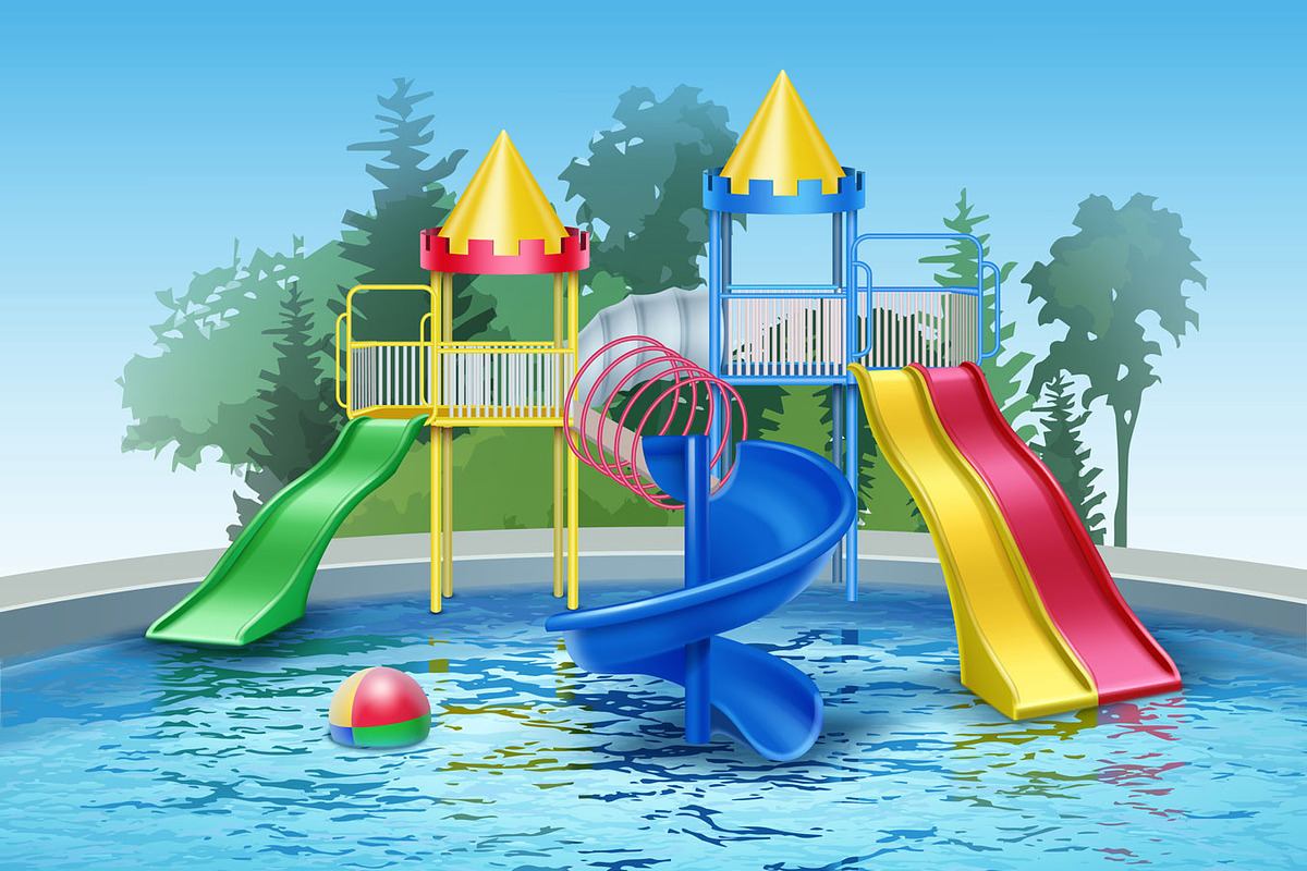 Big Vector Waterpark Set, a Person Illustration by Zonda