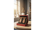 Luxury Laser Cut Earrings, an Object Graphic by Creativeshirt (Thumbnail 5 of 5)