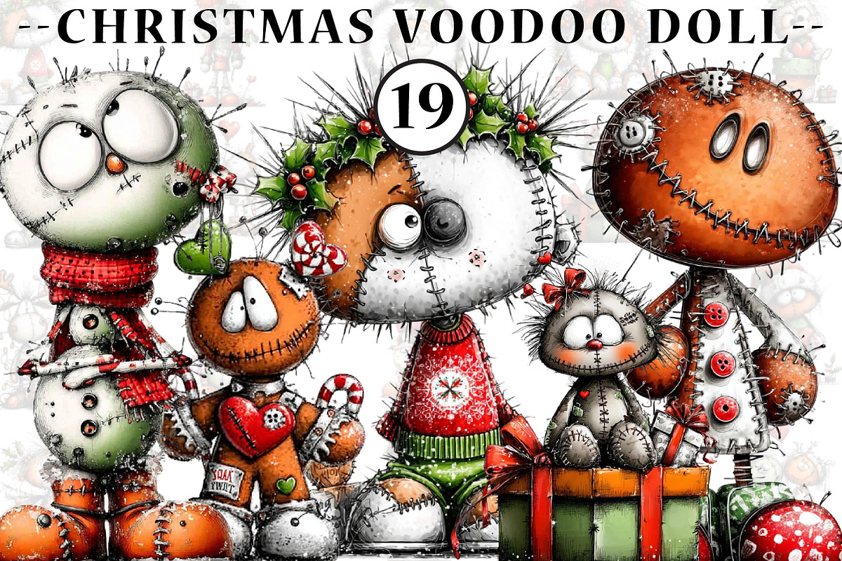 Christmas Voodoo Doll, an Illustration by CreationArt (Photo 1 of 4)