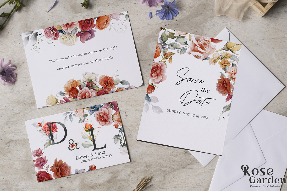 Watercolor Rose Collection, a Decorative Illustration by Damian Roh (Photo 2 of 16)