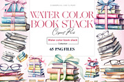 Stack of Books Clipart| Floral Books, an Education Illustration by BrushstrokeArtGB (Thumbnail 1 of 9)
