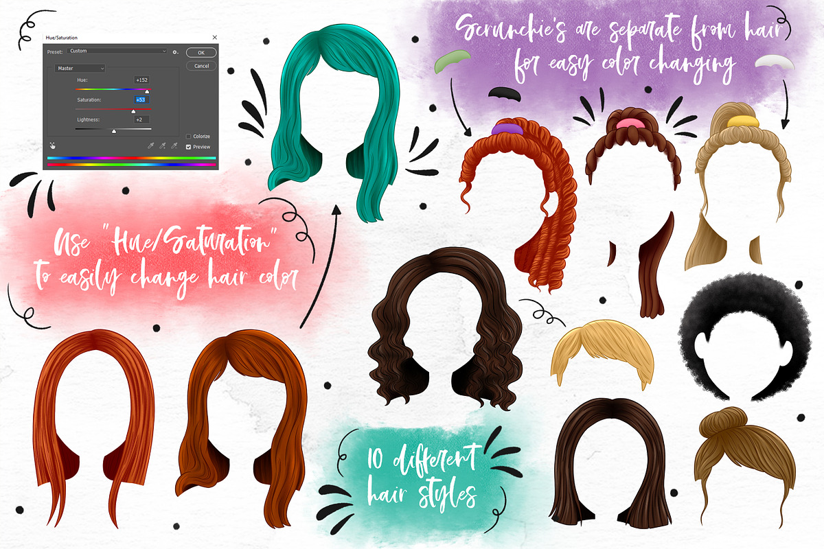 Women Cartoon Portrait Creator, an Illustration by Brushed Rose (Photo 4 of 7)