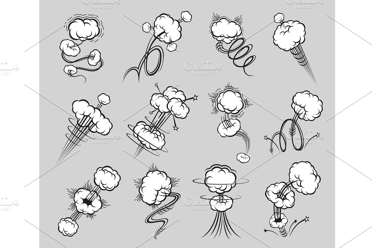Comic speed motion, speed trail, an Illustration by Vector Tradition