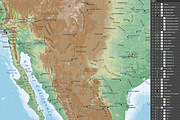 Shaded Relief Map of North America, an Education Illustration by Cartorical (Thumbnail 6 of 7)