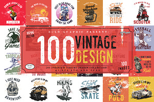 100 unique Vintage design collection