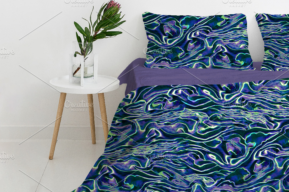 Black Pearl Abalone Seamless Pattern, a Pattern Graphic by PATTERNBASE (Photo 5 of 5)