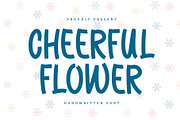 Cheerful Flower | Handwritten font, a Handwritten Font by esamaradany (Thumbnail 1 of 7)