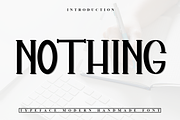 Nothing, a Sans Serif Font by InermediaSTUDIO (Thumbnail 1 of 7)