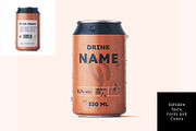 Beer Can Label Packaging Set 5 Cans, a Print Template by Fabian_Design (Thumbnail 3 of 6)