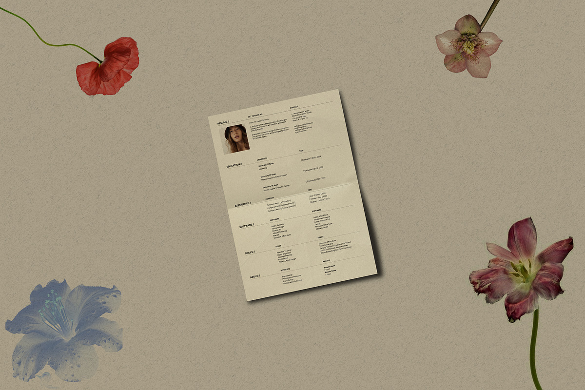 MIA I Resume Kit, a Presentation Template by Studio Brand (Photo 3 of 8)