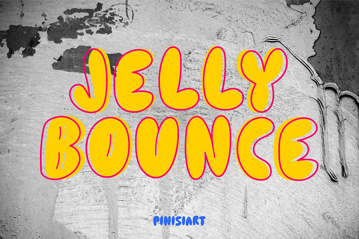 Jelly Bounce, a Font by Pinisi ART (Photo 1 of 10)