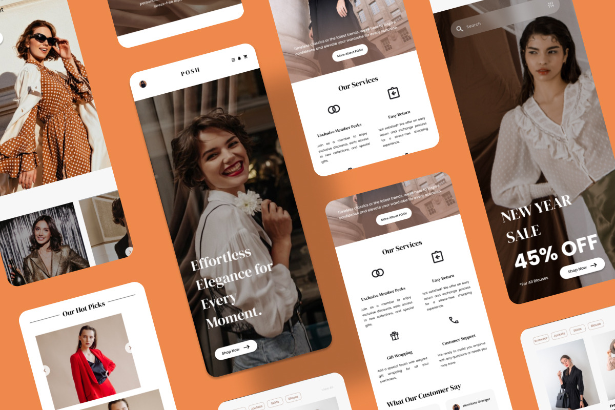 Posh - E-Commerce Landing Page, a Landing Page Template by productype1 (Photo 4 of 5)