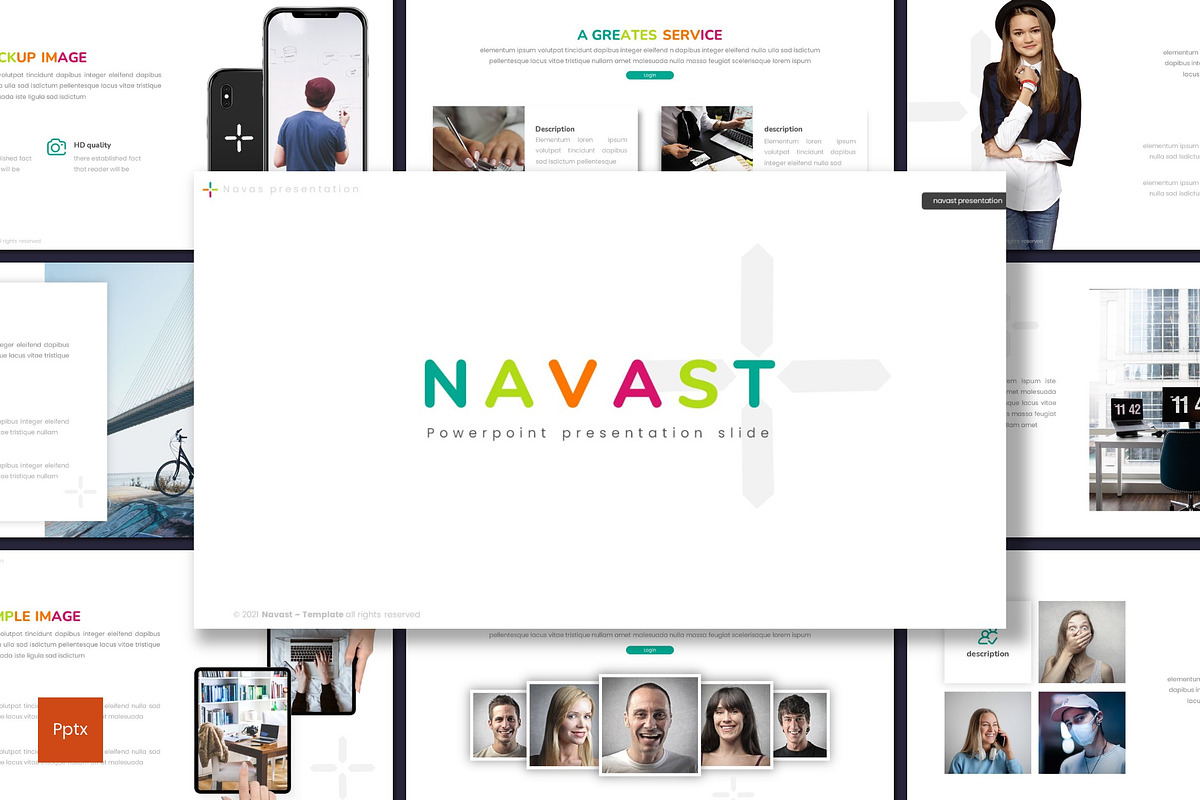 Navast - Powerpoint Template, a Presentation Template by inspirasign (Photo 1 of 4)