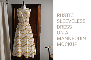 Rustic Sleeveless Dress Mannequin Ps