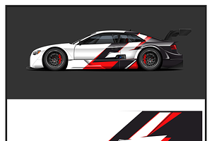 Bold Red Truck Wrap Design, a Transportation Illustration by CarWrap design