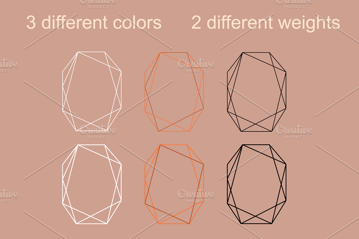 50 Modern Geometric Frames, a Graphic by Svetlana Avv (Photo 2 of 6)