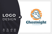 Ghost Night Logo Template, a Branding & Logo Template by LOGOMAGINE (Thumbnail 1 of 16)