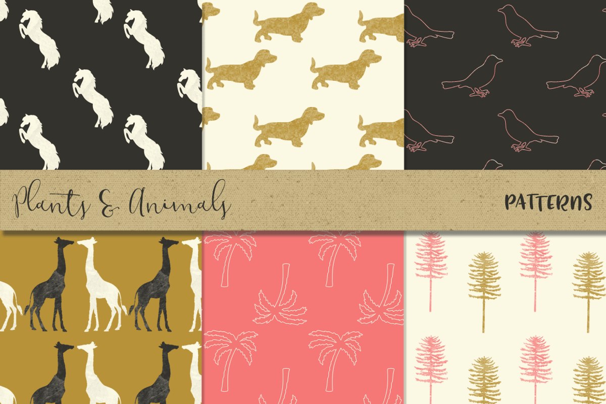 Plants And Animals patterns preview 5