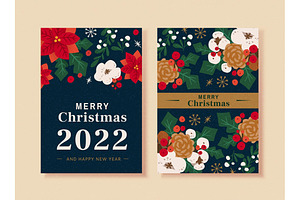 Vintage Christmas card template, a Card Template by TotallypicRF