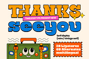 Groovy Bigsky Retro Vintage Serif, a Serif Font by timelesstype.co (Thumbnail 15 of 15)