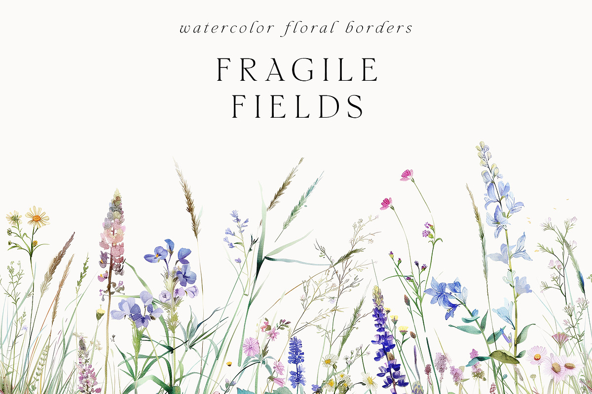 Waterolor Floral Borders Bundle, a Decorative Illustration by Lana Elanor (Photo 66 of 97)