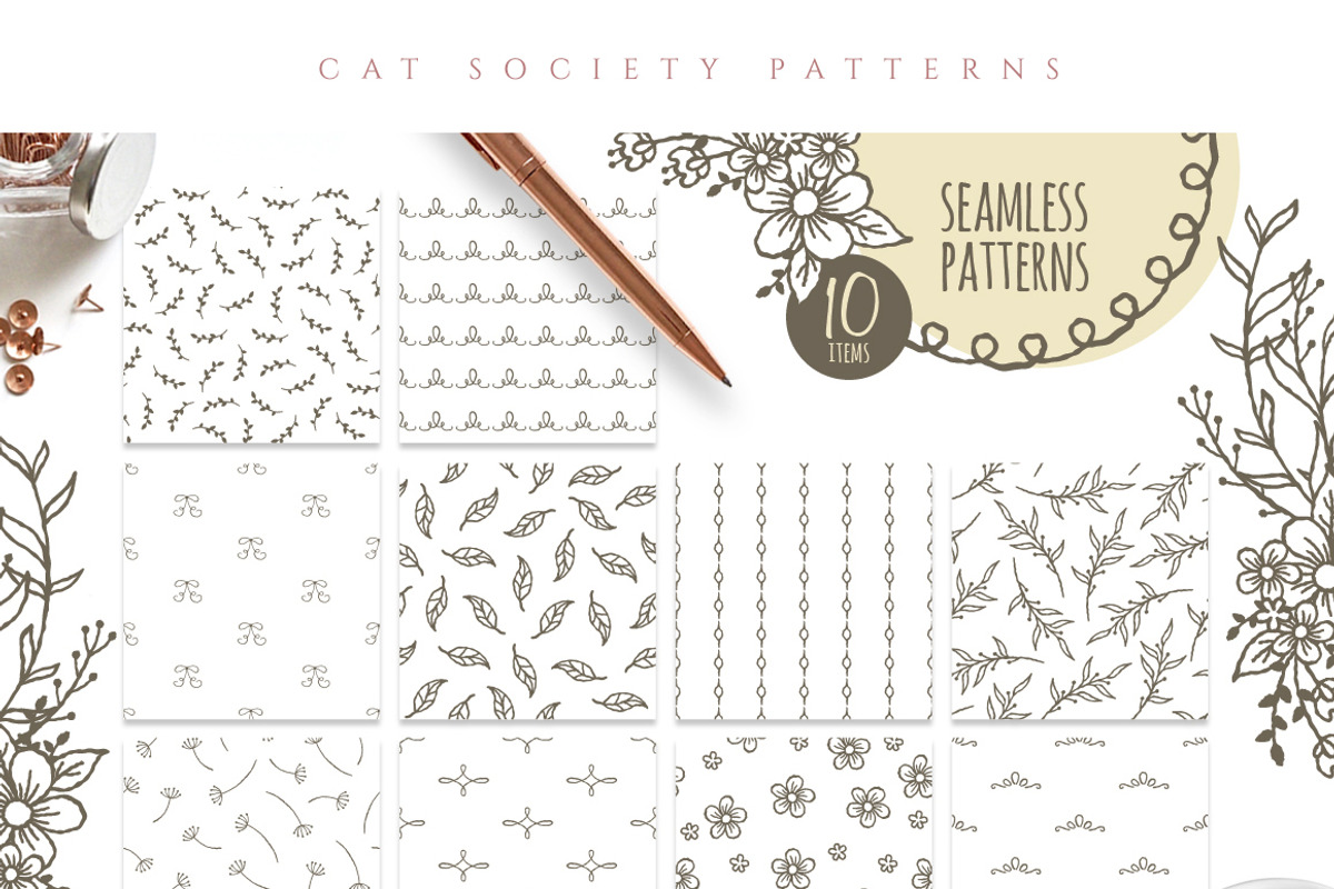Beautiful Pattern Bundle - 265 in 1, a Pattern Graphic by Euonia Meraki (Photo 14 of 18)