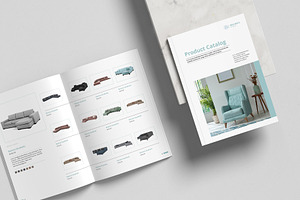 Furniture Product Catalogue Canva, a Brochure Template by TheBrightGrap