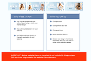 Blue Shopify Retro Website Banners, a Shopify Template by Template Twist Shop (Thumbnail 3 of 5)