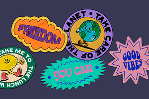 Retro Sticker Pack