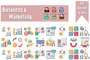 Business Management Vector Icons, an Outline Icon by Vector Portal (Thumbnail 1 of 6)