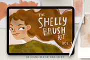 Realistic Digital Brushes Procreate, a Brush Add-On by Shelly Laslo Illustration (Thumbnail 1 of 6)