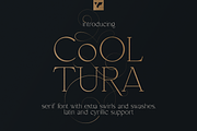 SALE! Cooltura serif font + swashes, a Serif Font by VP Fonts (Thumbnail 1 of 17)