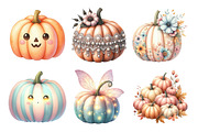 Halloween Pumpkins Collection Clipar, an Illustration by Daily.Designs (Thumbnail 4 of 5)