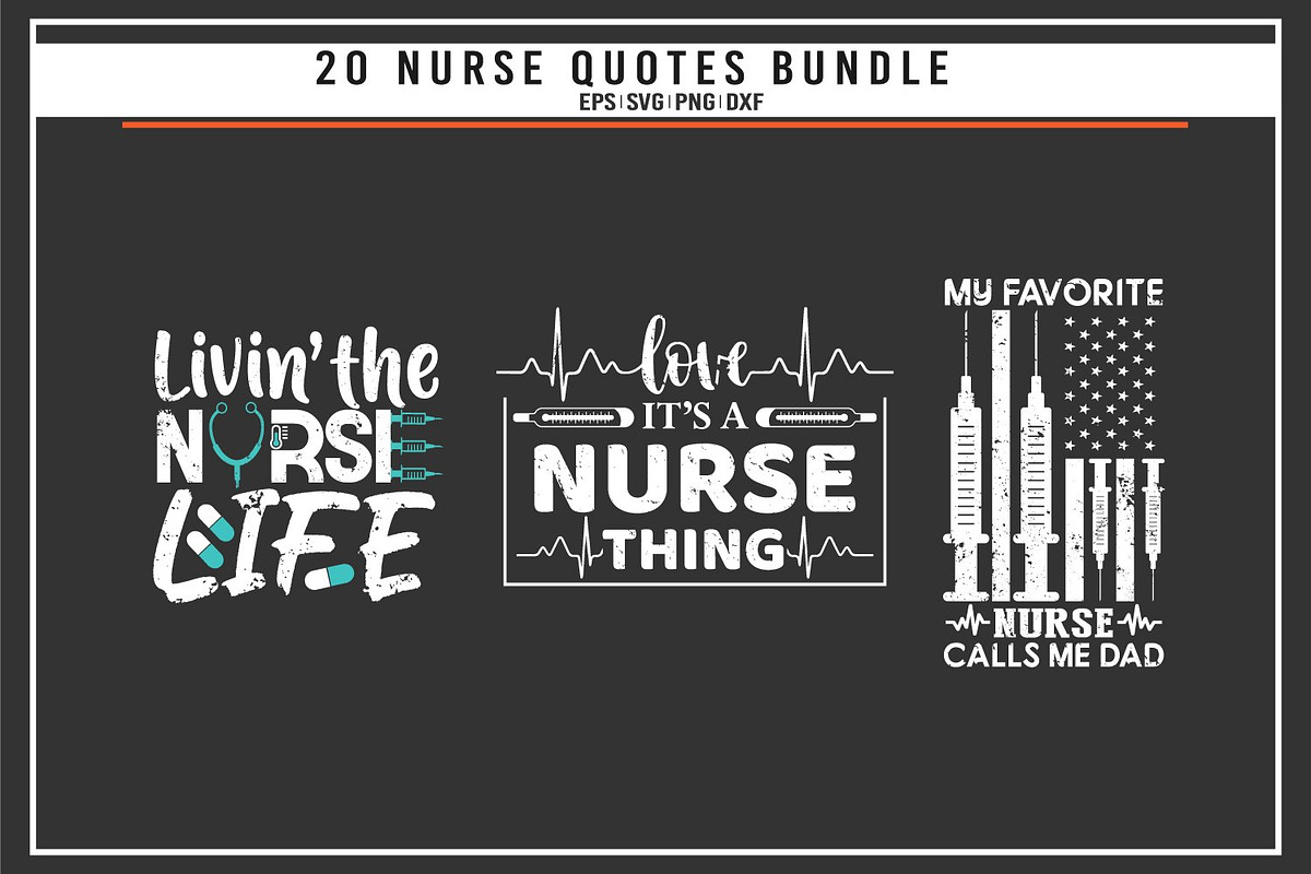 Nurse 20 quotes t shirt bundle, a Graphic by Uniquesvg99 (Photo 8 of 8)