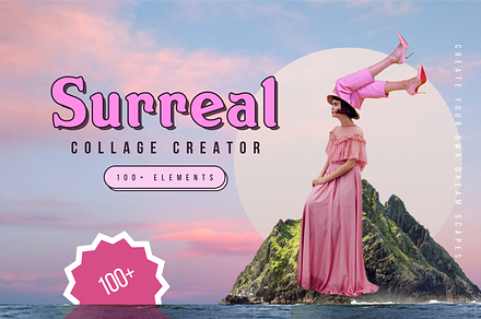 Surreal Collage Creator Art Maker, an Object Illustration by Delightful Design