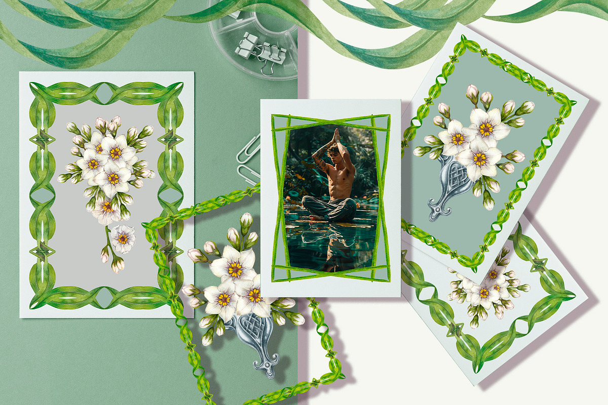 Floral frames, botanical watercolor, a Decorative Illustration by EL_SUHOVA (Photo 7 of 15)