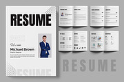 Resume Booklet, a Stationery Template by ContestDesign (Thumbnail 1 of 3)