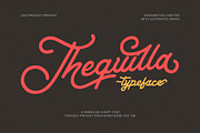 Thequilla - Monoline Script Font, a Script Font by Rometheme Std (Thumbnail 1 of 7)