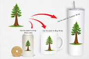 Tall Pine Clipart, a Graphic by Artnoy (Thumbnail 4 of 5)